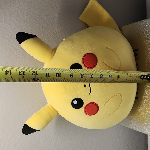 Yellow Pikachu Plush Toy 12x10 - Picture 4 of 6